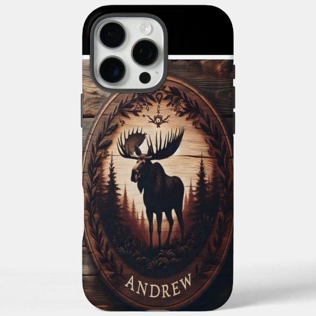 Andrew's Woodland Moose Case-Mate iPhone Case (Back)