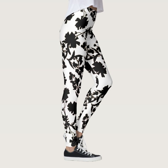 Andreya Black and White Leggings (Right)