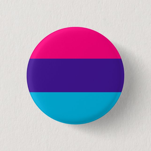 Androgyne Pride Flag 1 Inch Round Button (Front)