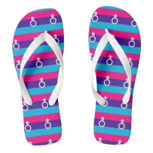 Androgyne Pride Flip Flops