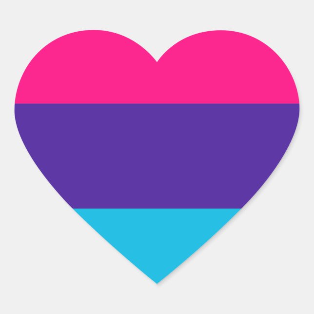 Androgyne Pride Heart Sticker (Front)