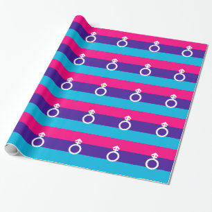 ANDROGYNE PRIDE SYMBOL WRAPPING PAPER