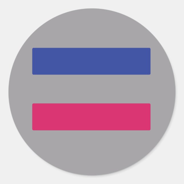 Androgynous Classic Round Sticker (Front)