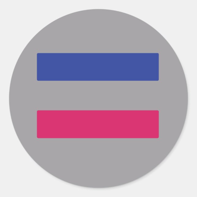 Androgynous Classic Round Sticker (Front)