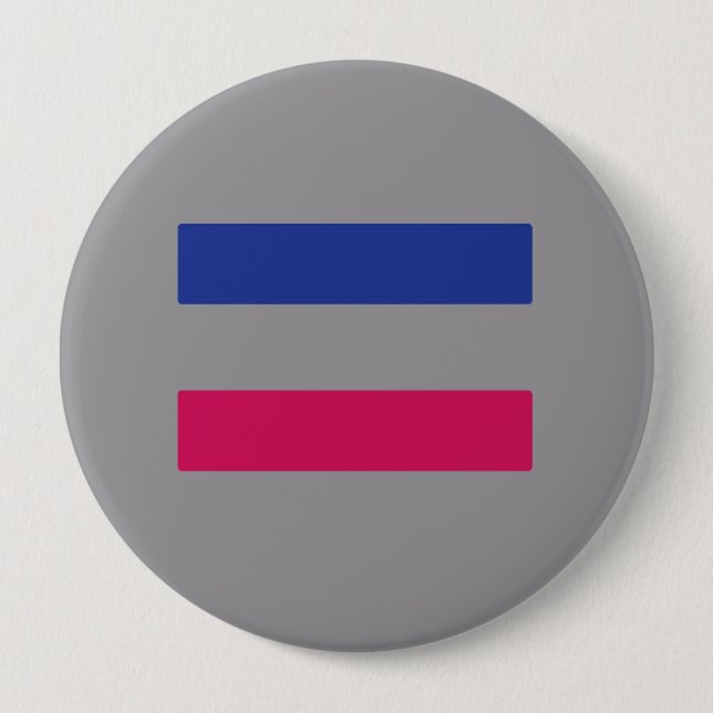 ANDROGYNOUS PRIDE 4 INCH ROUND BUTTON (Front)