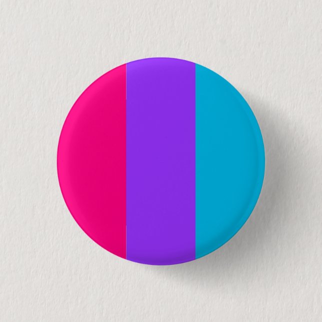 Androgynous Pride Flag Badge 1 Inch Round Button (Front)