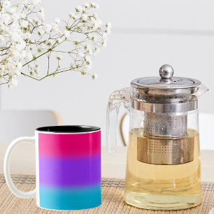 Androgynous Pride Gradient - Gift for Androgynous Two-Tone Coffee Mug