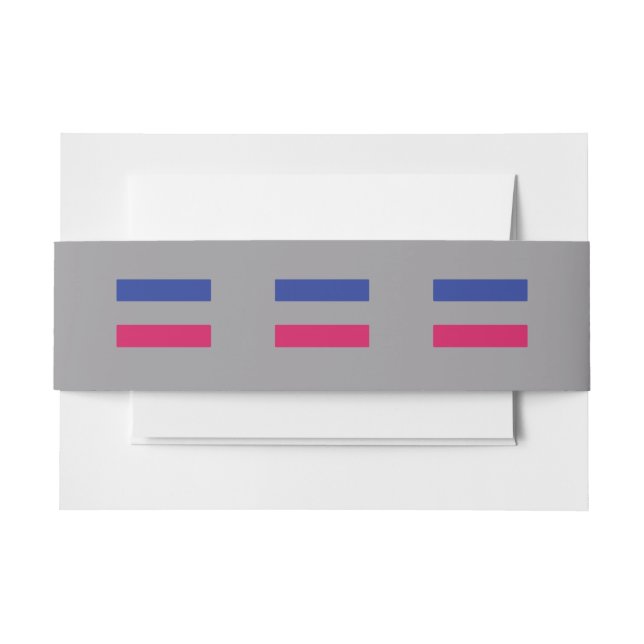 ANDROGYNOUS PRIDE INVITATION BELLY BAND (Front Example)