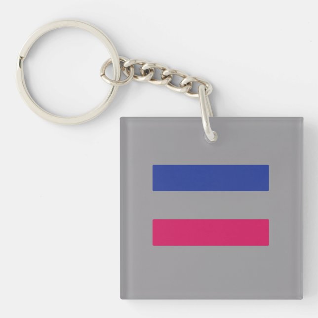 ANDROGYNOUS PRIDE KEYCHAIN (Front)