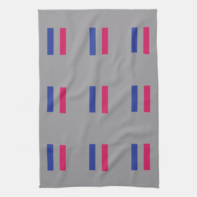 ANDROGYNOUS PRIDE PATTERN KITCHEN TOWEL (Vertical)