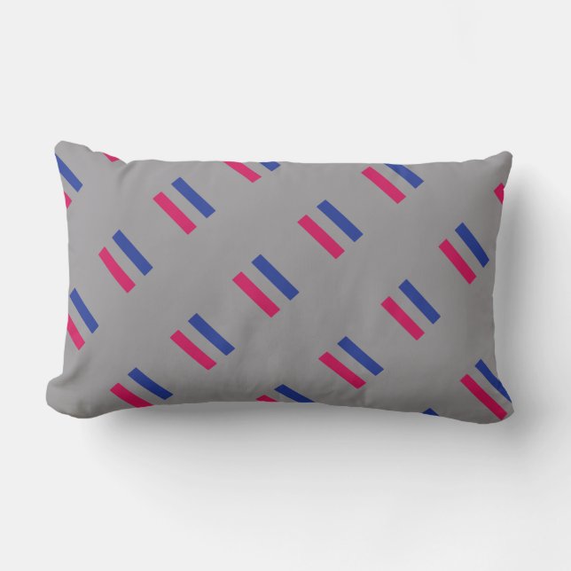 ANDROGYNOUS PRIDE PATTERN LUMBAR PILLOW (Front)