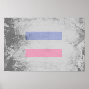 ANDROGYNOUS PRIDE PATTERN POSTER