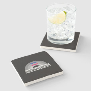 Androgynous Pride Stone Coaster