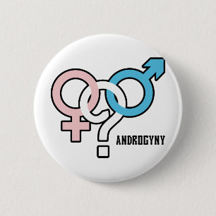 Androgyny 2 Inch Round Button