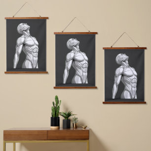 Android Anatomy: Triple Cyborg Tapestry Set