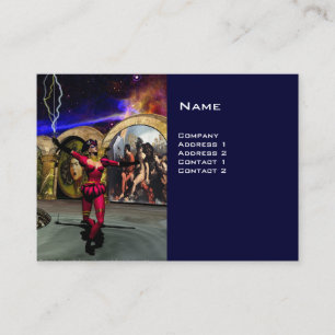 ANDROID BALLET , Blue Science Fiction Business Card