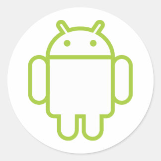 android classic round sticker