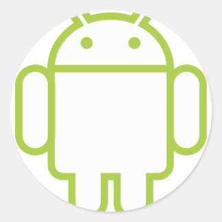 android classic round sticker