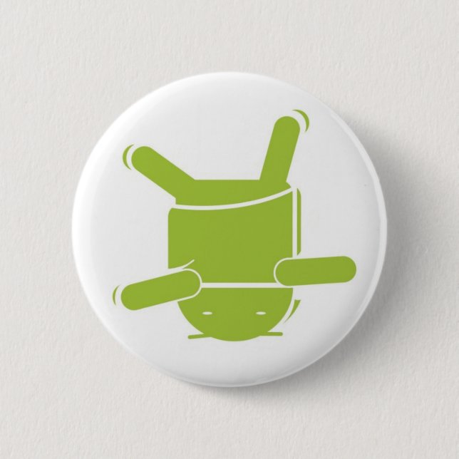 Android Dance 2 Inch Round Button (Front)