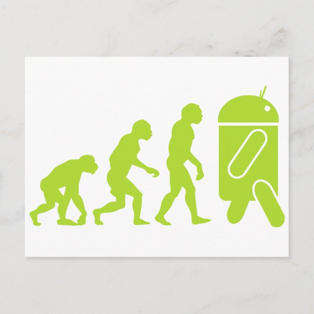 Android Evolution Postcard (Front)