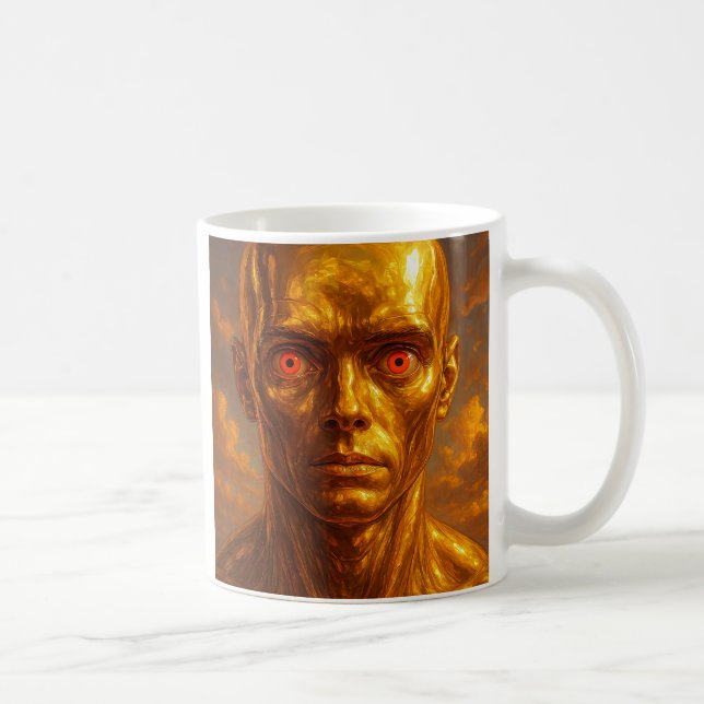 Android golden red eyes coffee mug (Right)