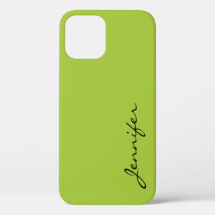 Android green colour background iPhone 12 pro case