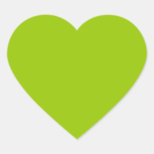 Android Green Colour Decor Ready to Customize Heart Sticker