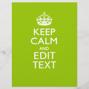 Android Green Decor Keep Calm And Your Text