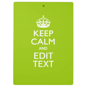Android Green Decor Keep Calm And Your Text Clipboard