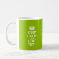 Android Green Decor Keep Calm And Your Text