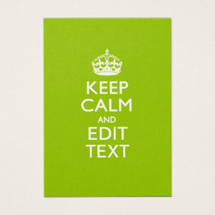 Android Green Keep Calm And Your Text
