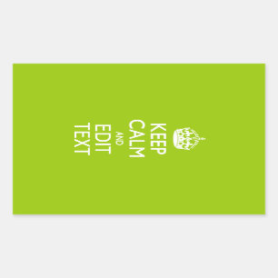 Android Green Keep Calm Have Your Text Sticker