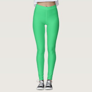 Android green (solid colour)  leggings
