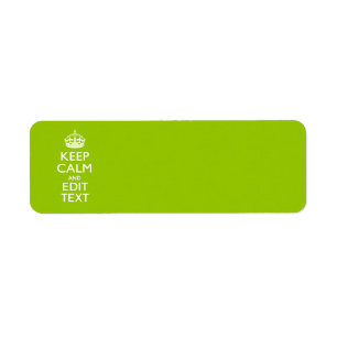 Android Green Style Keep Calm And Your Text