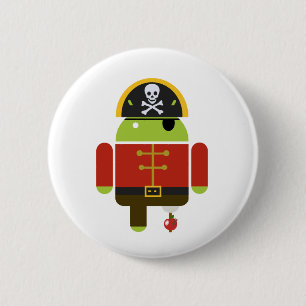Android Pirate - Andy 2 Inch Round Button