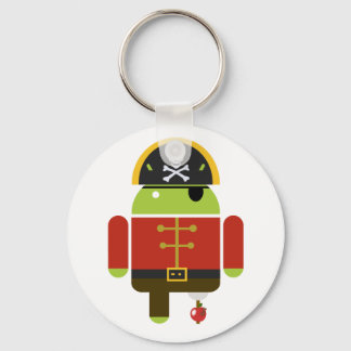 Android Pirate Crushing An Apple Keychain