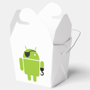 Android Robot Icon as a Pirate Favor Box