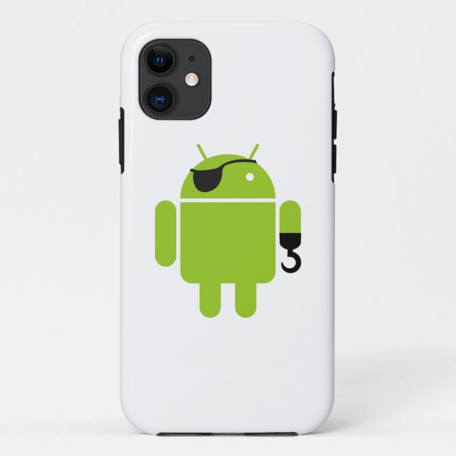 Android Robot Pirate Graphic Case-Mate iPhone Case (Back)