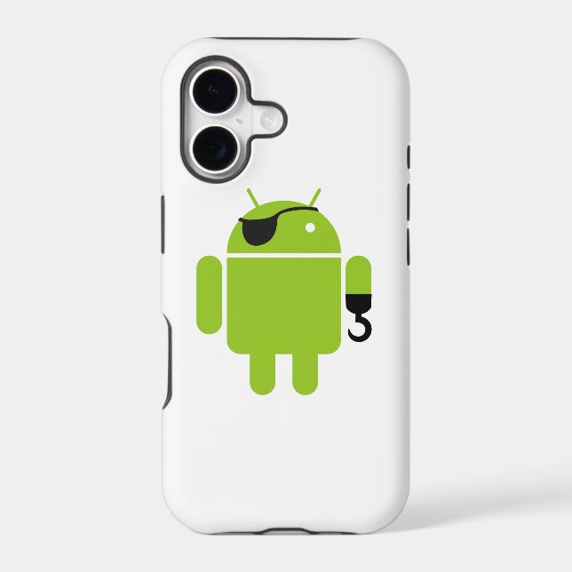 Android Robot Pirate Graphisme (Verso)