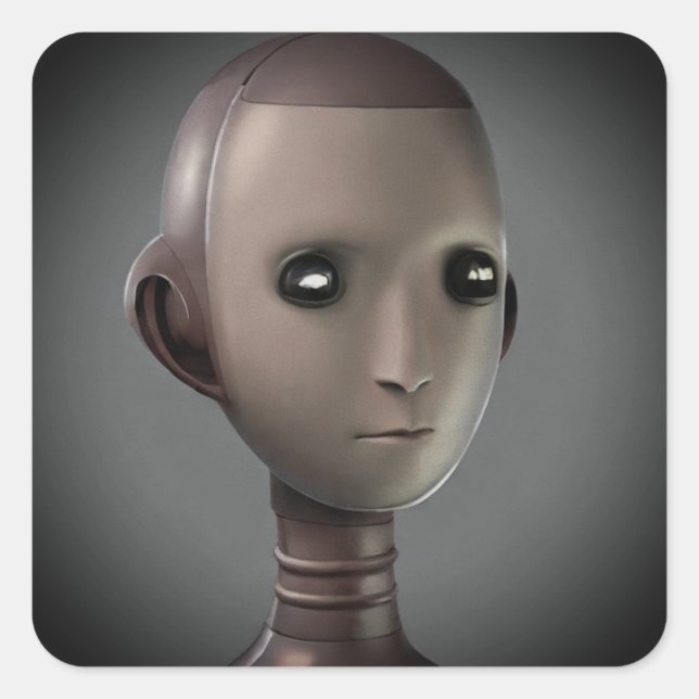 Android Square Sticker (Front)