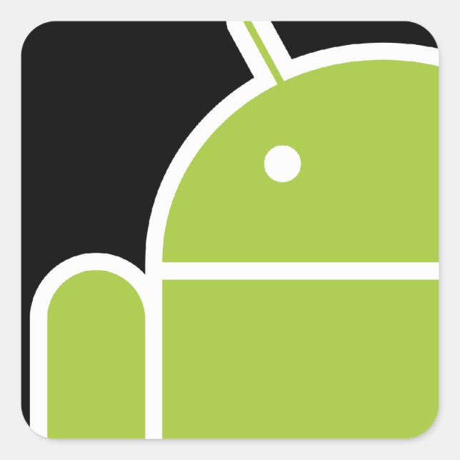 Android Square Sticker (Front)