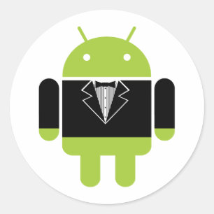 Android Tux Classic Round Sticker