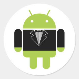Android Tux Classic Round Sticker
