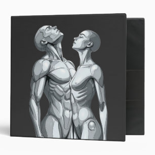 Android Union: Cyborg Couple 3-Ring Binder