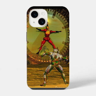 ANDROID XENIA MEETS CYBORG TITAN Sci-Fi iPhone 14 Case