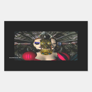 ANDROID XENIA SPACESHIP PILOT,Science Fiction Sticker