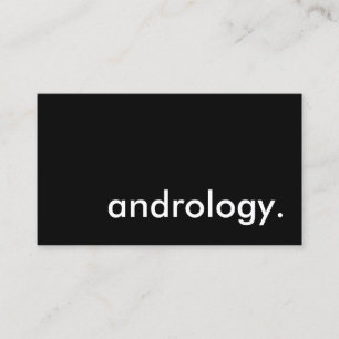 andrology. business card
