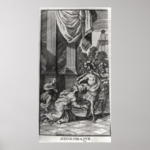 Andromache at the Feet of Pyrrhus Poster