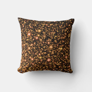 Andromeda Black Hole Gold Stars - Artist Concept Throw Pillow