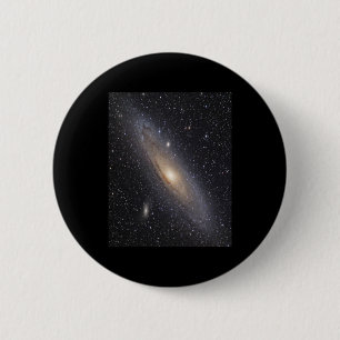 Andromeda Galaxy 2 Inch Round Button